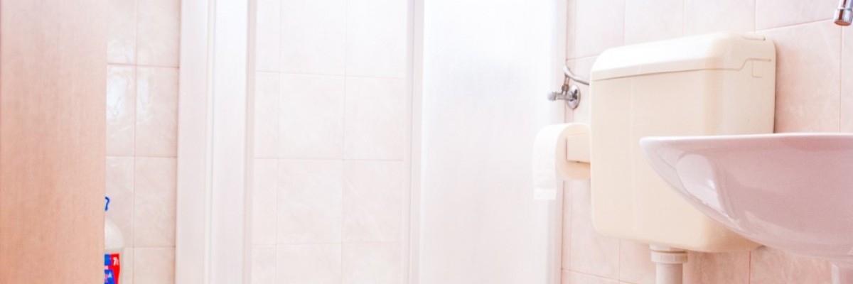 Dusche mit WC